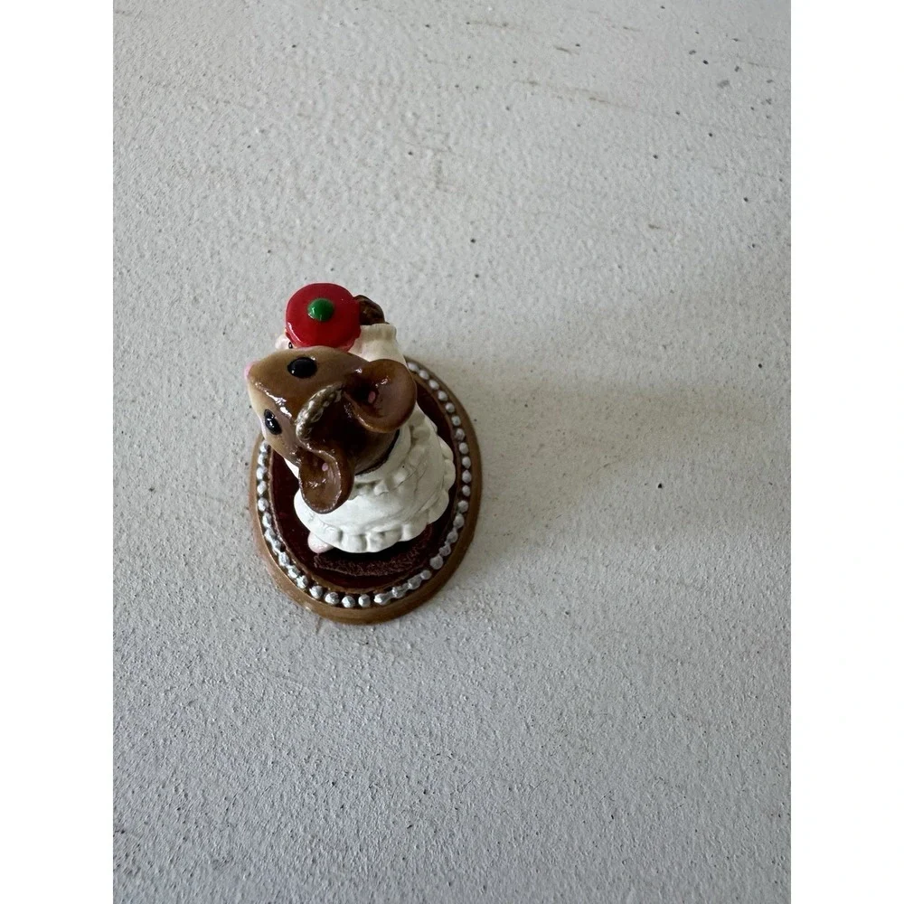 Wee forest folk M-174 The Nutcracker,   mouse in gown/blue nutcracker